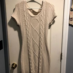 Super cute sweater dress !